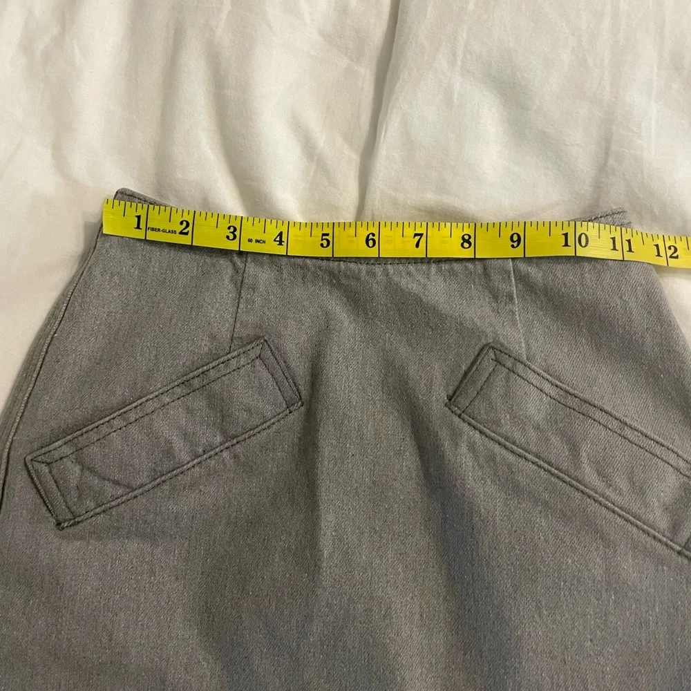 DKNY 2 Gray Denim Mini Shirt